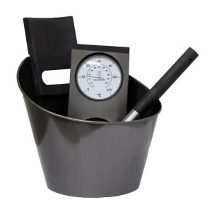 Tilbehørssett Harvia svart stål